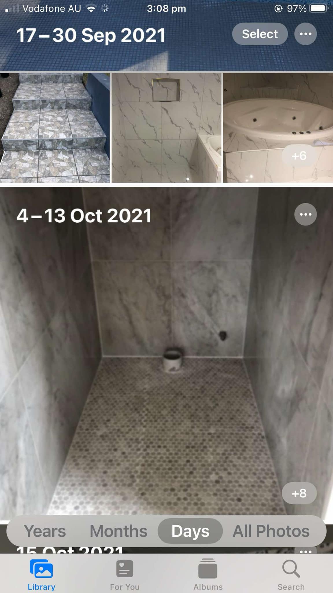 Bathroom tiling project